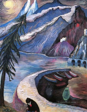 抽象的かつ装飾的 Painting - 山 マリアンヌ・フォン・ウェレフキン 表現主義
